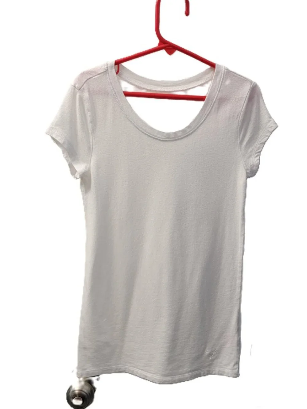 Justice Girls White Short Sleeve Tee Heart Logo Size 8